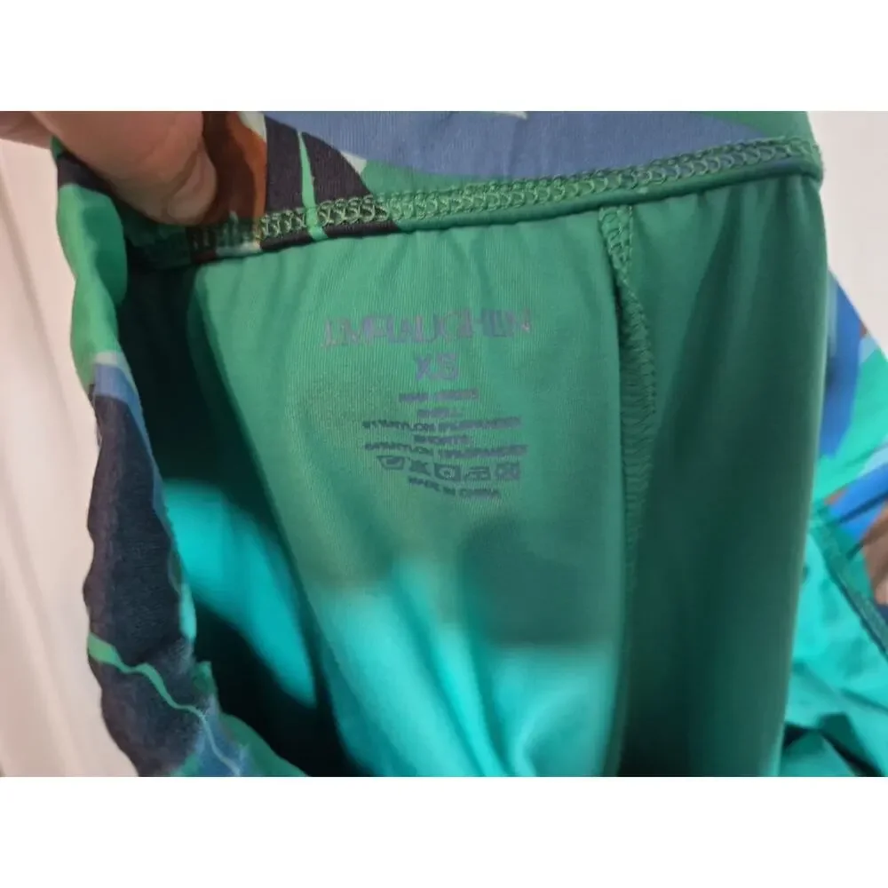 J. McLaughlin Green Blue Tropical Skort XS